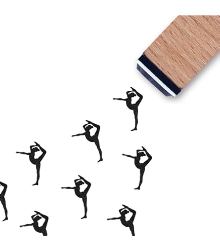 Rubber Stamp Balance Beam Gymnastics - 1.25 Inch Small Craft Stamp For ...