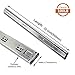 5 Pairs 22 inch Full Extension Drawer Slides Soft Close Ball Bearing Drawer Slides - LONTAN 4502S3-22 Rails for Drawers Heavy Duty 100 LB Capacity Drawer Runners