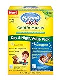 Hyland's 4 Kids Cold and Mucus Day and Night Value Pack, Natural Common Cold Symptom Relief, 8 Ounce