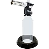 Jo Chef Pro Butane Torch Lighter - Refillable Butane Torch Head, Small Butane Torch with Safety Lock & Adjustable Flame - Cul