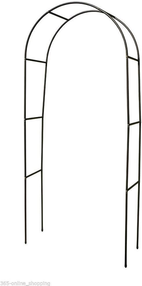 NEW METAL GARDEN ARCH HEAVY DUTY STRONG ARCHWAY TUBULAR ROSE CLIMBING PLANTS
