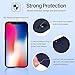 iPhone X Case, Liquid Silicone Gel Rubber Matte Anti Scratch Minimalist Thin Ultra Slim Case Fit with Soft Microfiber Lining Shock Absorbing Comfort Full Protective Cover iPhone X 10 (Midnight Blue)