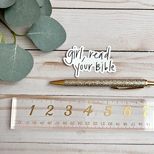 Girl read your Bible sticker by swaygirls Christian sticker for a