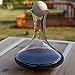 Classic Glass Wine Decanter with Wooden Ball Stopper and Decanter Dryer Stand. By Lily's Home