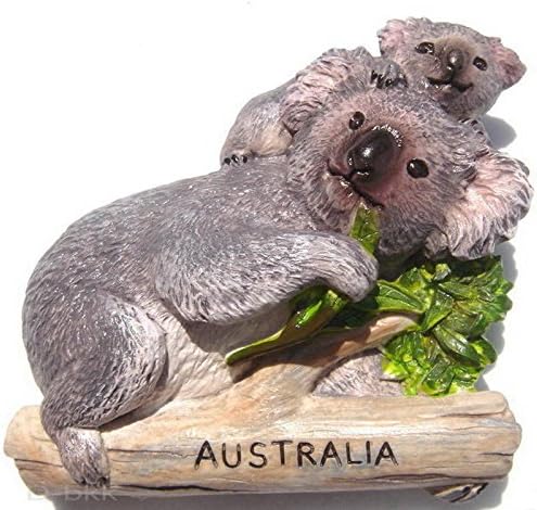 Resin Fridge Magnet: Australia. Australian Koalas