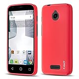 J&D Case Compatible for Alcatel Ideal Case, [Drop Protection] [Slim Cushion] Shock Resistant Protective TPU Slim Case for Alcatel Ideal Bumper Case - [Not for Alcatel Ideal Xcite] - Red