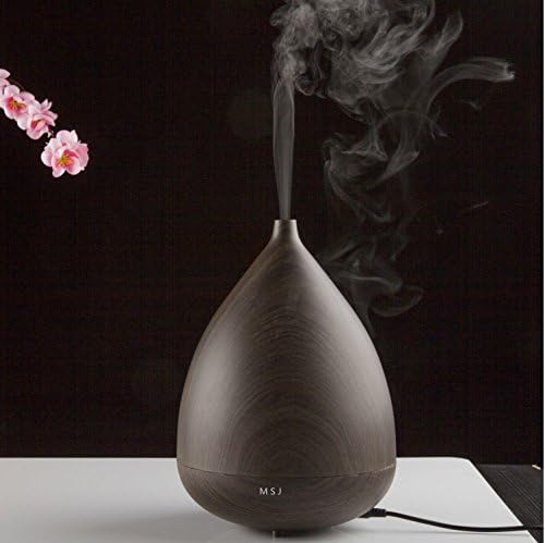 300ml Wood Grain Ultrasonic Oil Diffuser Cool Mist Humidifier with 2 Working Modes,Ultrasonic Cool Mist Whisper-Quiet Air Humidifier&amp;Waterless Auto Shut-Off for for Home Spa Bedroom (model 4)