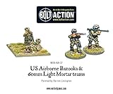 Us Airborne Bazooka & 60mm Light Mortar Team Miniatures
