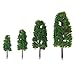WINOMO Model Trees,Mixed Model Tree Train Trees Architecture Diorama Ho Scale Model Trees for DIY Crafts or Building Model (Natural Green)