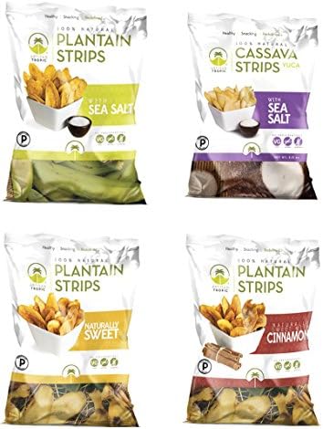 Artisan Tropic Plantain & Cassava Strips Sampler, Cooked in Sustainable Palm Oil, Paleo Certified, 1.75 Oz each