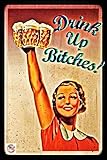 ALOTALOHA Drink UP! Funny Bar Sign Made in USA! 8