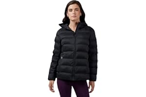 32 Degrees Women's Lightweight Recycled Poly-Fill Packable Hooded Jacket | Zippered Pockets | Water Repellent