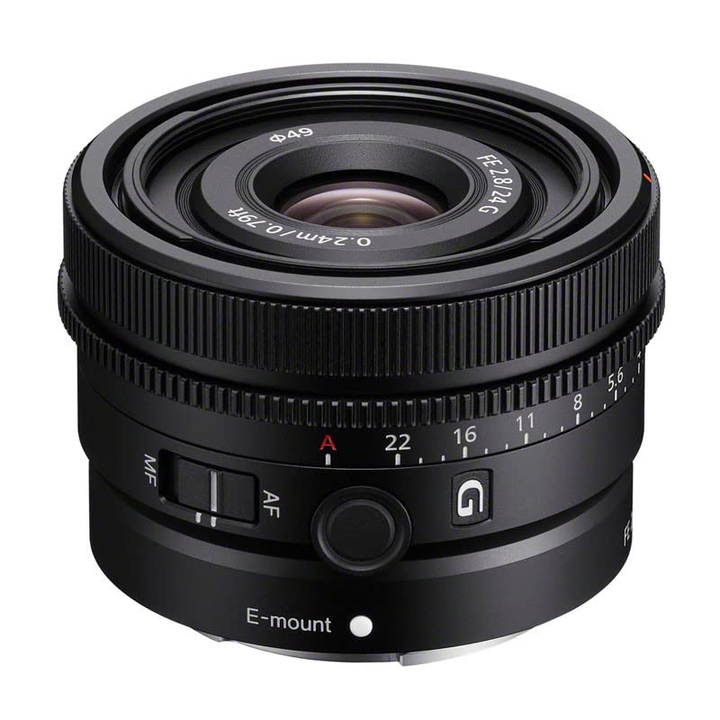 Sony SEL24F28G – 24mm F2.8G Full Frame Fixed Lens (Premium G Series, E-Mount, Compact & Lightweight, Ideal Photo & Video, Compatible with Sony A7, ZV-E1, A6000 & ZV-E10)