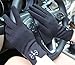 T-GOTING Women Warm Lined Driving Winter Gloves Black