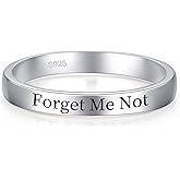 LOVPEPY LET Them Ring,Self Worth Motivation Rings for Women Men, 925 Real Silver Ring To Sorority Sisters Best Friends Inspirational Friendship Band Jewelry Gift Valentine's Day Gift from Daughter