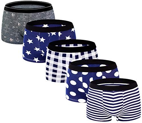 ADOLPH Men's Boxer Briefs 5 Pack No Ride-up Comfortable Cotton Sport Underwear