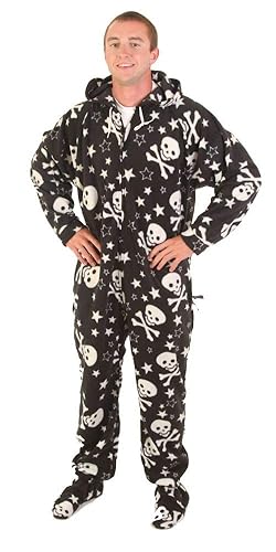 Forever Lazy Footed Adult Onesies, One-Piece Pajama Jumpsuits for