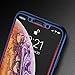 Compatible with iPhone Xs Max Case,360 All-Around Protective Cover Thin Slim Fit Non-Slip Lightweight Hard Case with Tempered Glass Screen Protector for iPhone Xs Max (Black)