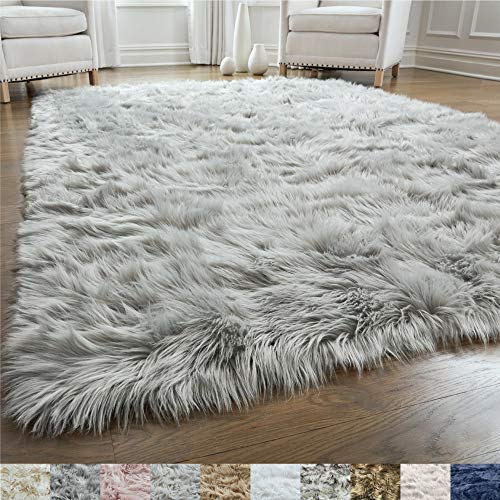 GORILLA GRIP Original Premium Faux Fur Area Rug, 3x5, Softest, Luxurious Shag Carpet Rugs for