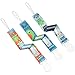 Pacifier Clip Boys by Liname - 3 Pack - Premium Quality Universal Pacifier Clip - Adorable 2-Sided Stylish Design - Soothie Pacifier Holder - Perfect Baby Shower Gift