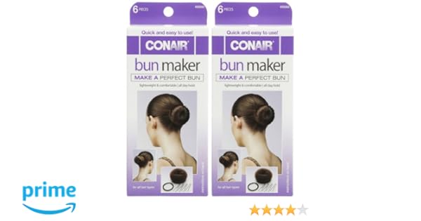 Amazon Com Conair Bun Maker Set 2 Pk Beauty