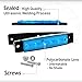 Meerkatt 20 Pcs 3.8 Inch 6 LED Blue Side Indicators Marker Bright Clearance Lamp License Decoration Tail Fender Rear Light Bus Truck Caravan Lorry Trailer 12v DC TK12