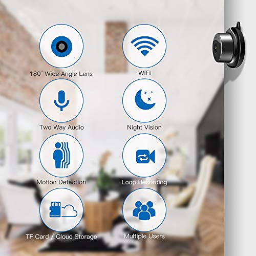 Veroyi Mini IP Camera WiFi Home Security Surveillance Nanny Camcorder with 2 Way Audio Motion Detection Night Vision - Image 3