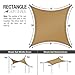Sorbus Sun Shade Sail [8' X 10'] Canopy - Rectangle Shade Sail UV Block Patio, Garden, Outdoor Facility Activities (Rectangle - Sand Tan)