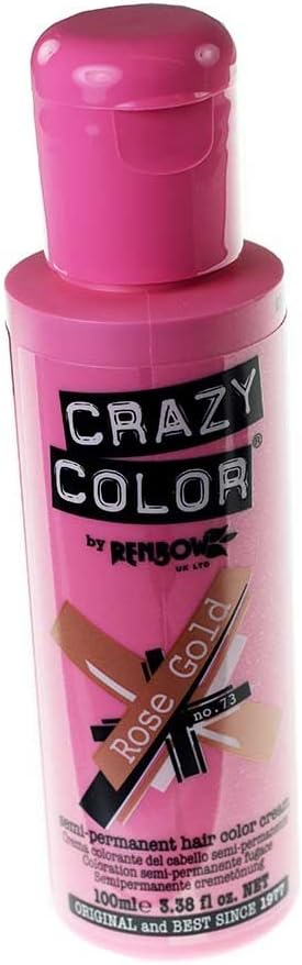 Crazy Color Rose Gold Semi Permanent Hair Dye 100ml