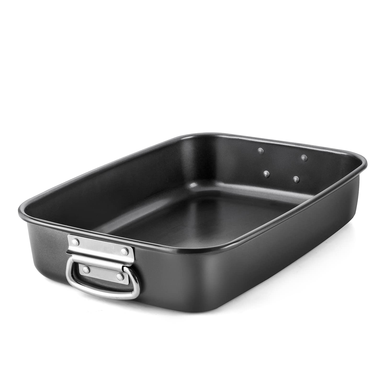 Photo 1 of HONGBAKE Lasagna Pan 3 Inch Deep, 15x10" Baking Pan for Oven, Nonstick Cake Baking Dish for Brownie, Roasting Pans with Stainless Steel Handles, Heavy Duty, Dishwasher Safe, Dark Grey