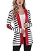Myobe Women's Shawl Collar Thick Striped Open Front Cardigan Sweaters Coat Outwear