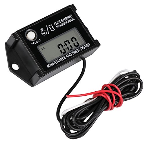 SEARON Digital Tach Hour Meter Tachometer RPM Rev Counter for