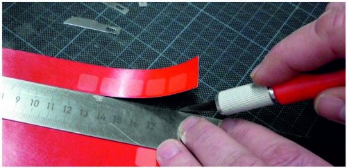 Werkzeyt Bastlermesser-Set, 16-teilig / B20896, Silber,schwarz,rot – Bild 3