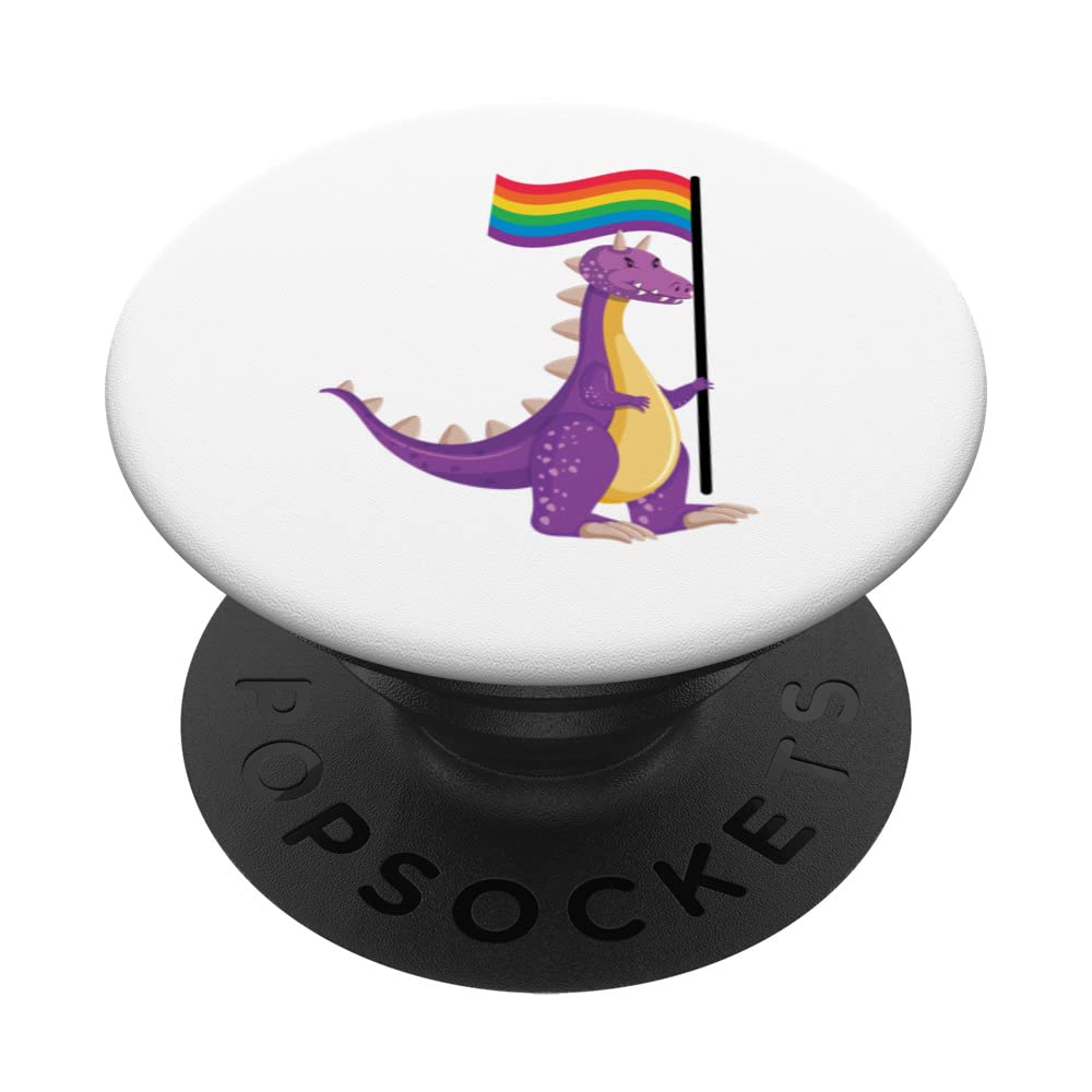 LGBT dragon CSD Pride Month LGBT dragon PopSockets Swappable PopGrip