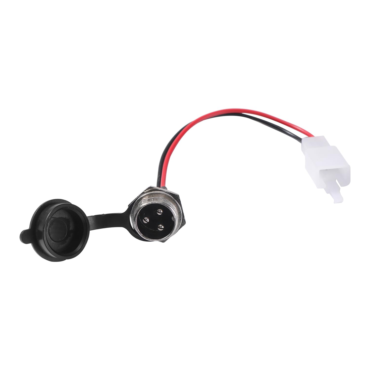 KAMIER 3 Pin Charger Port for Razor MX350 MX400 SX350 ZR350 Dirt Bike 4 Wheeler ATV Dirt Quad 500 Pocket Mod E325 E300 E300S E200 RX200 E200S E175 E100 Kids Electric Scooter Pocket Rocket Bike Parts