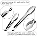 Kitchen Tongs For Cooking Salad Tongs and Grill Tongs - Set of 2 Metal Tongs 9, 12 Inch - Best Kitchen Utensils - Cooking Tongs - Serving Tongs - BBQ Tongs Stainless Steel - Food Grilling Toast Tongs