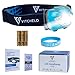 Vitchelo V800 Headlamp Flashlight with Red LED, Blue