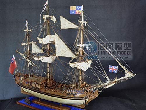 MADOUR Watercraft Model Building Kits Ship model Boat kit Sailboat Assembled Sets Letter Wind Model 1749 British Royal Royal Yacht (Pear Wood Boutique Full Version)