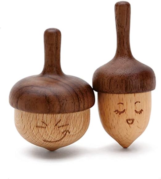 Amazon.com: Baoniansoo Juguetes para niños, Lindo juguete de madera de Acorn Gyro, el mejor juguete para niños y niñas, para niños de 3 a 4, 5, 6, 7 años, alivio del estrés,
