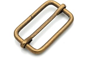 CRAFTMEMORE Triglide Slider 1 1/4", 1 1/2" Belt Keeper Movable Bar Slider Strap Adjuster Rectangle Strap Keeper Purse Making