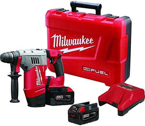 Milwaukee M28 Fuel 28-Volt Lithium-Ion Brushless Cordless 1-1/8 in. SDS Plus Rotary Hammer Kit w/(2) 3.0Ah Batteries