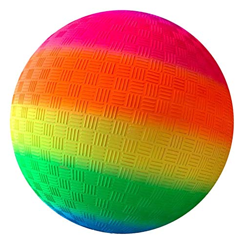 Yummoo Nonslip Rainbow Ball ,8.5 Inch Rainbow Playground Ball for Kids