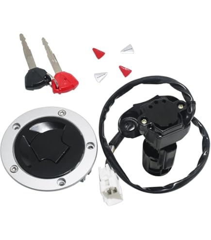 Ignition Switch Fuel Tank Gas Cover Seat Lock Key Replacement Set