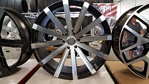 24" INCH VW12 BM WHEEL RIMS & TIRE CHEVY GMC CADILLAC INFINITI NISSAN DUB LAXAN