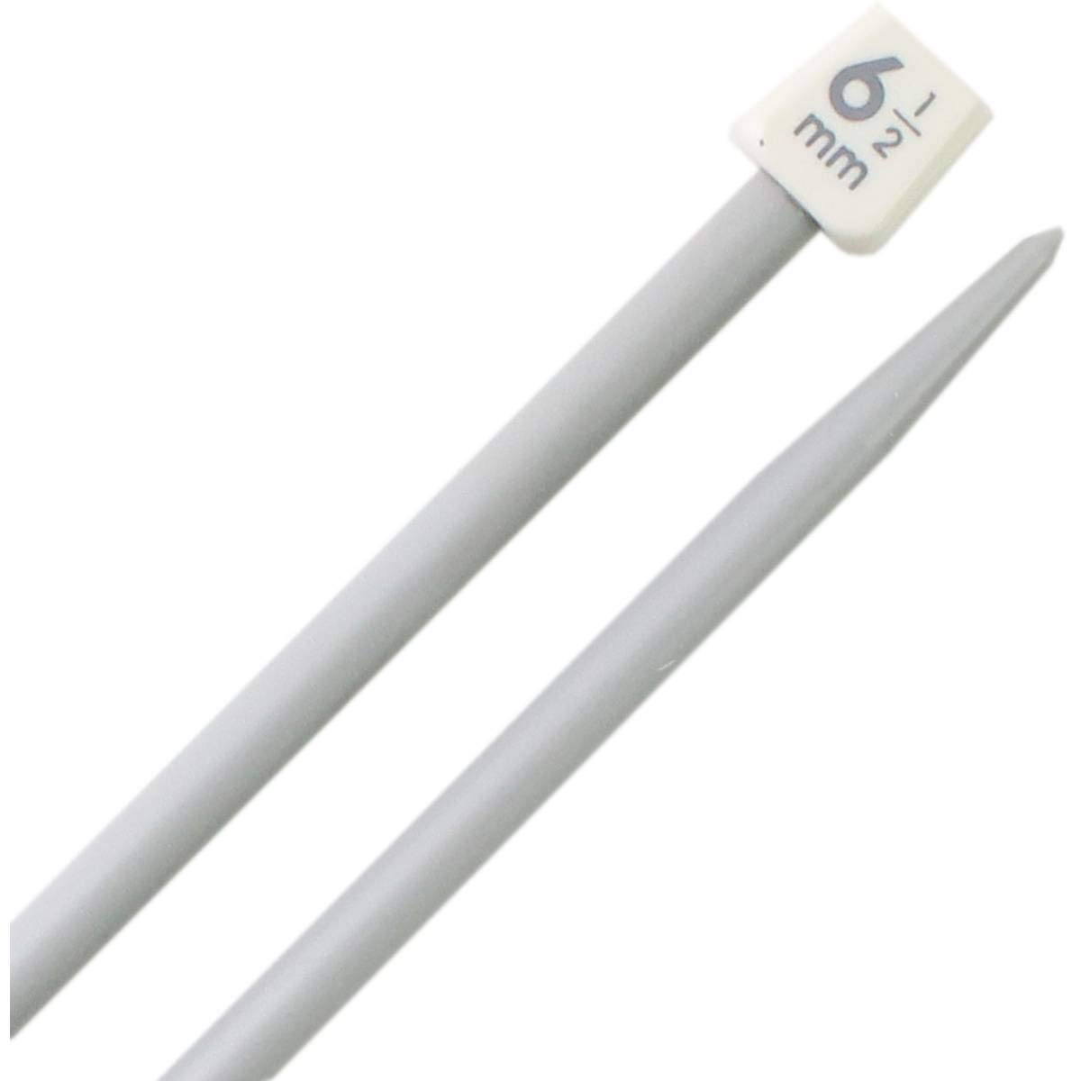 2 x 35cm Long Plastic Knitting Needles Single Pointed Needles 5mm, 5.5mm, 6mm, 6.5mm, 7mm, 7.5mm, 8mm, 9mm & 10mm (2 x 6.5mm)