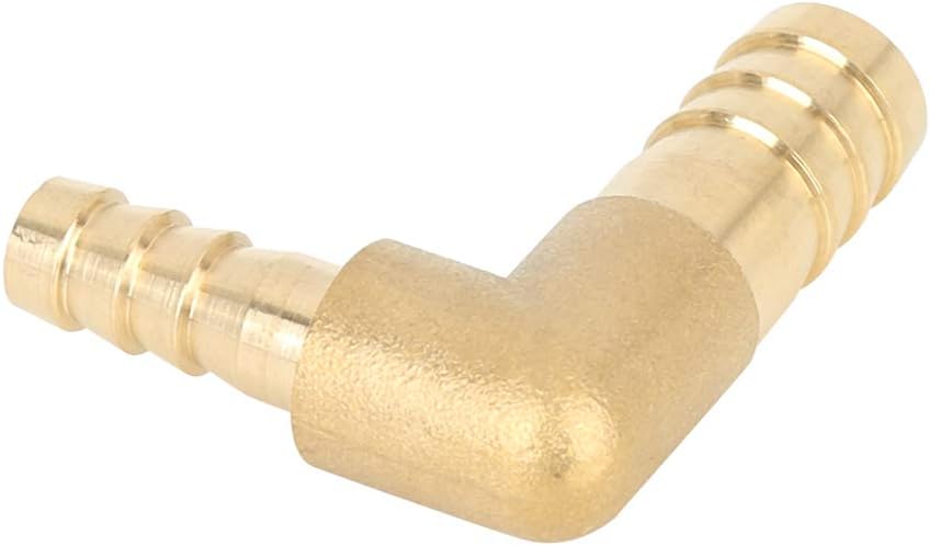 X AUTOHAUX 12mm to 8mm Brass Barb Hose Reducer Splicer Fitting for Car - Image 4