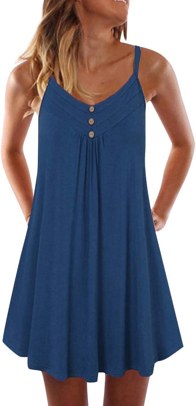 Kleid Kurz Spaghettiträger