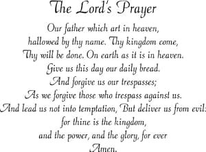 God prayers hears quotes faith prayer blessings bible verses lord thank pray when than he keep answers chain hear inspirational Amazon.com: The Lord's Prayer Vinyl wall quotes religious Vinyl wall