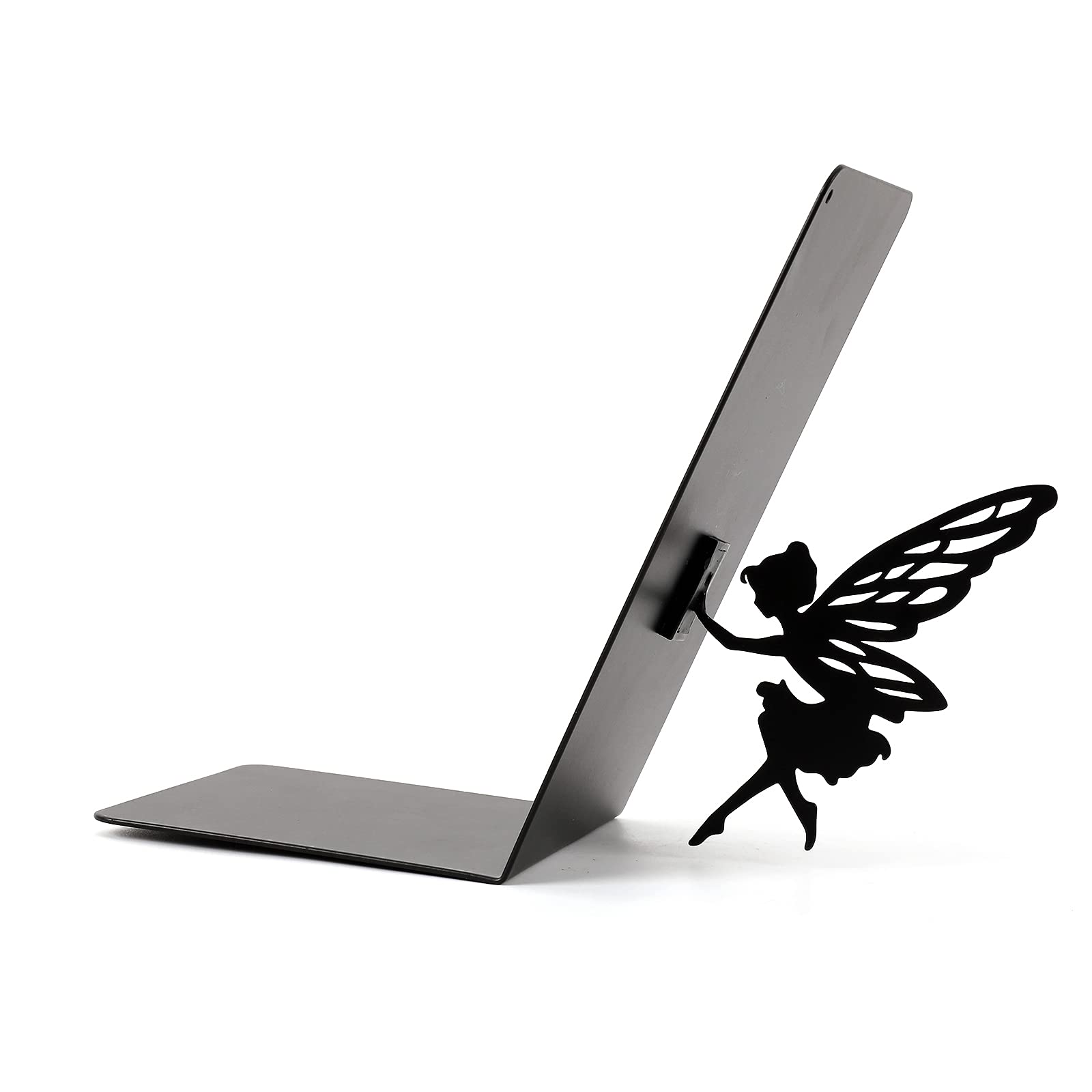 I-TOTAL® - Cute Metal Book Stand Bookends for Shelf/Table (FAIRY)