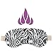 Heated Microwavable Eye Mask by FOMI Care | Lavender Scented, Reusable, Compress for Migraines, Dry Eyes, Headaches, and Sinus Relief | Soothing Moist Heat Wrap (Zebra)